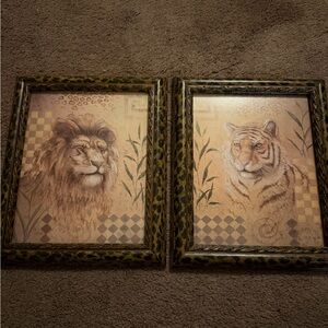 Animal Portrait Wall Art Set